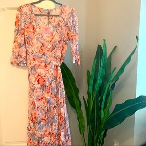 Long sleeve Wrap Dress